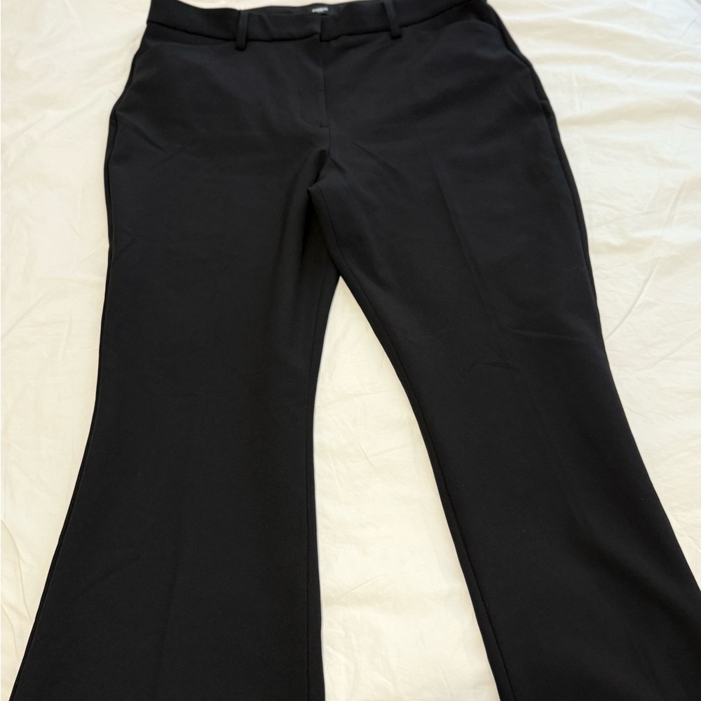 Express Editor Black Flare Women's Pants